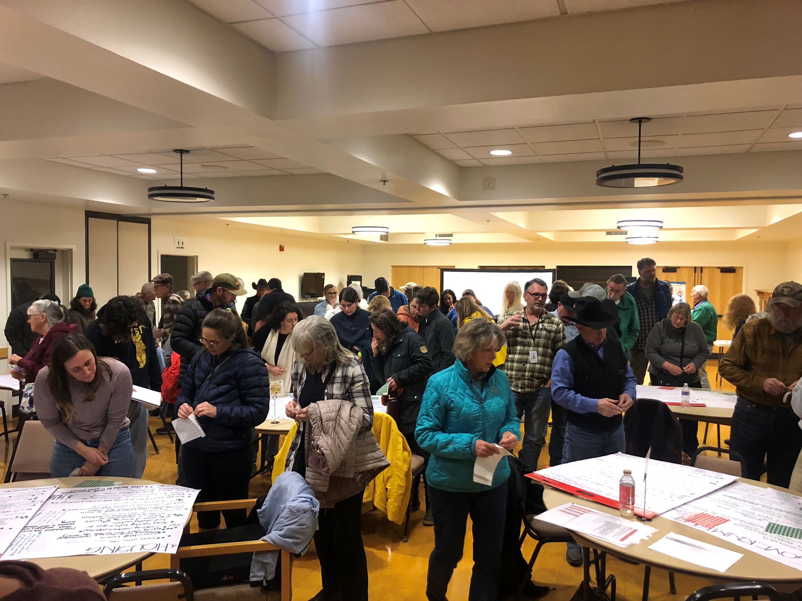 An image of the community outreach meeting held in White Salmon on March 20, 2025.