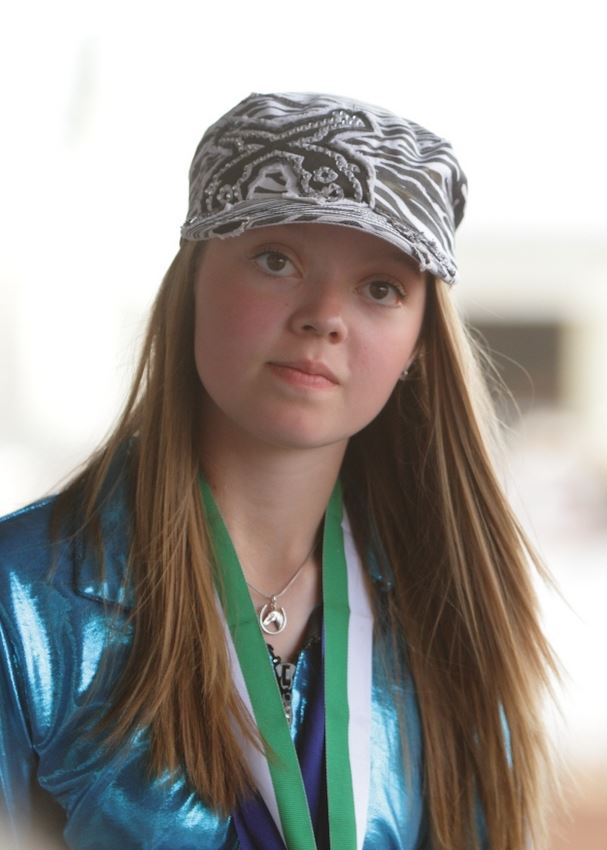 A girl attends the 2014 Klickitat County Fair.